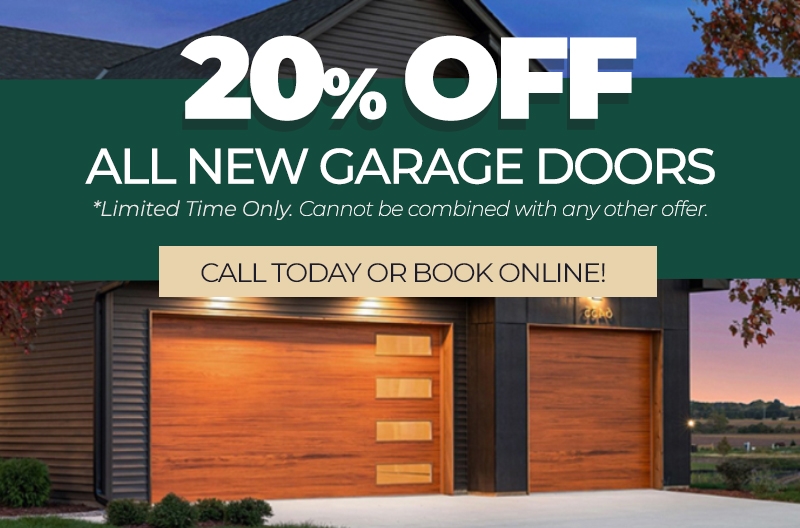 20% off Any New Garage Door